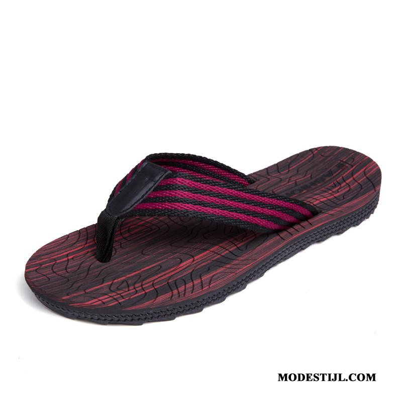 Heren Flip Flops Korting Zomer Strand Antislip Grote Maten Zachte Zolen Blauw Zandkleur