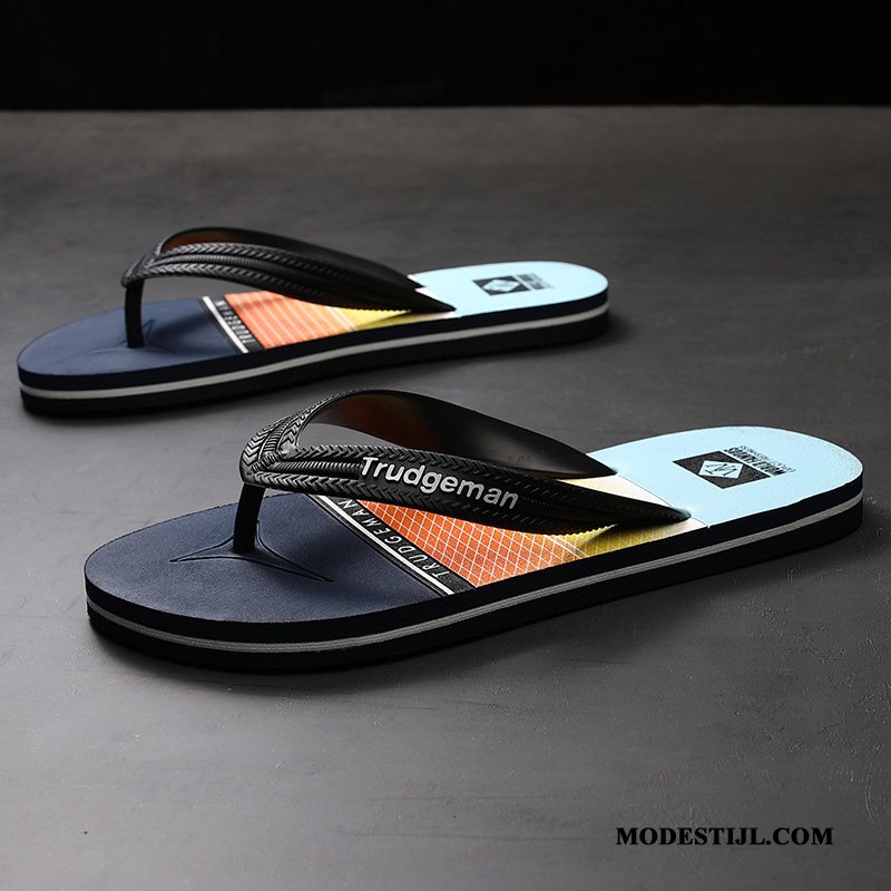 Heren Flip Flops Online Mode Persoonlijk Zomer Slipper Bovenkleding Grijs