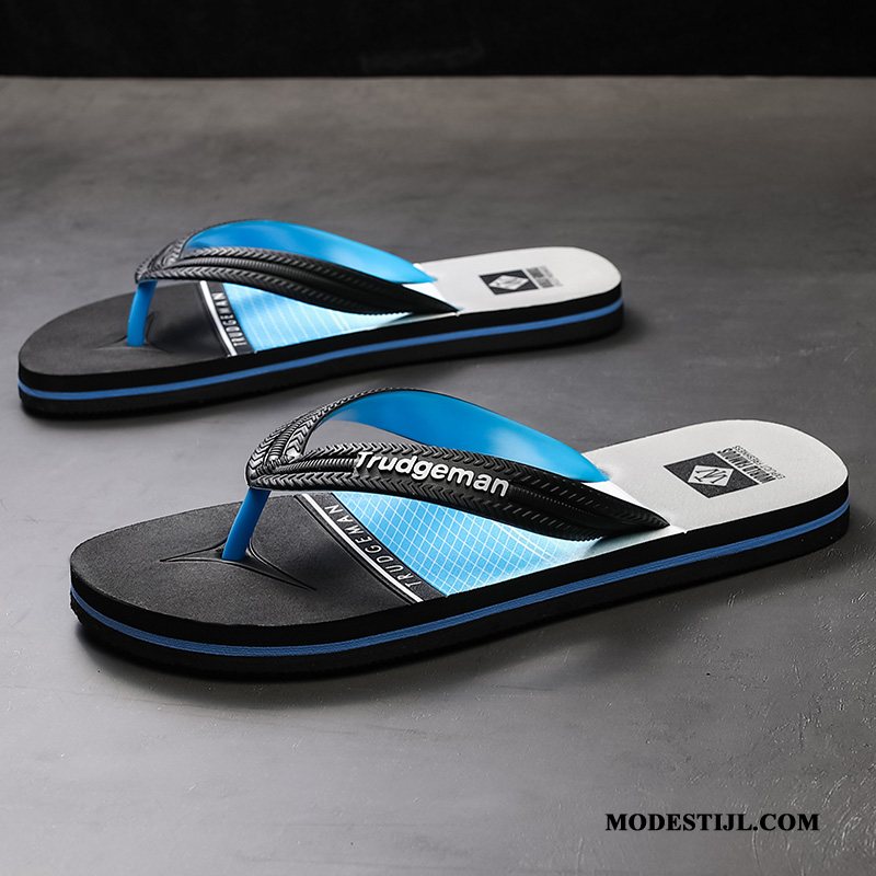 Heren Flip Flops Online Mode Persoonlijk Zomer Slipper Bovenkleding Grijs