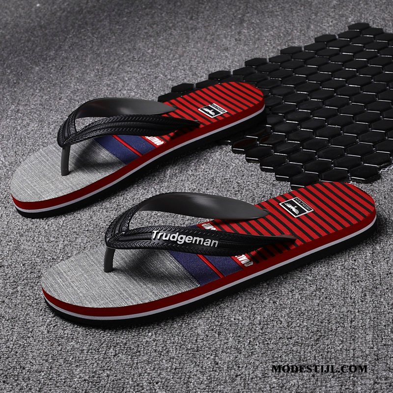 Heren Flip Flops Online Mode Persoonlijk Zomer Slipper Bovenkleding Grijs