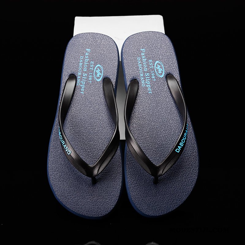 Heren Flip Flops Online Outdoor Antislip Mode Zomer Pantoffels Zandkleur Groen