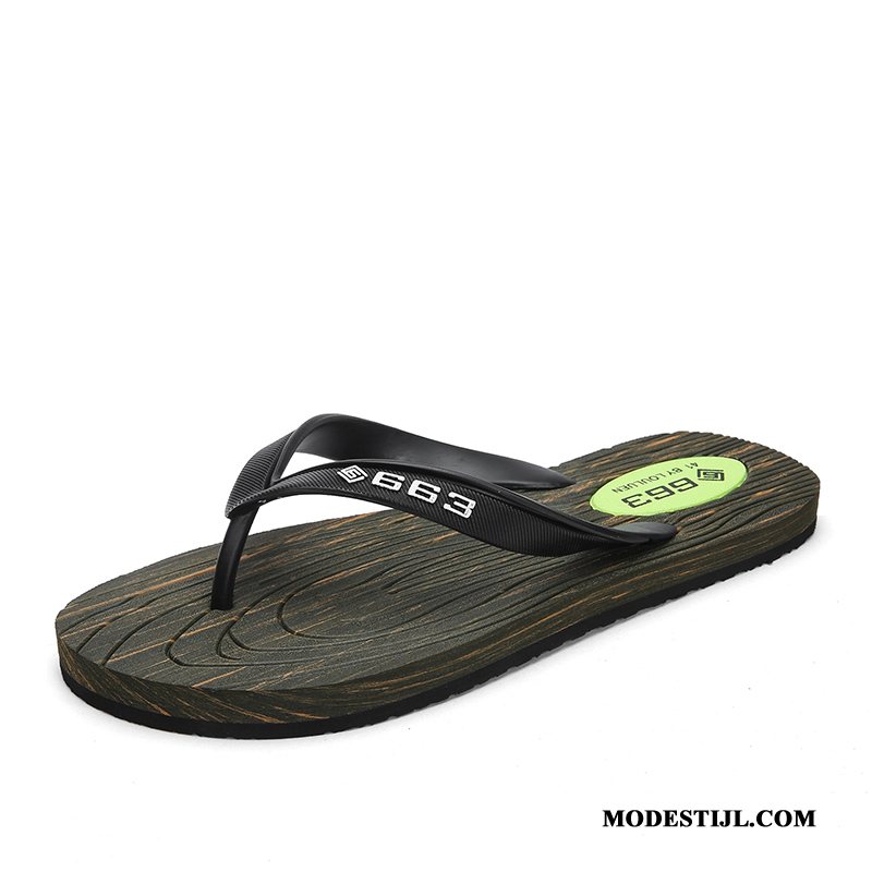 Heren Flip Flops Online Schoenen Lovers Antislip Bovenkleding Mode Kaki Zandkleur