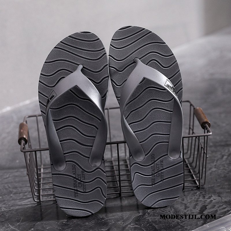 Heren Flip Flops Sale Antislip Zachte Zolen Schoenen 2019 Slipper Zandkleur Bruine