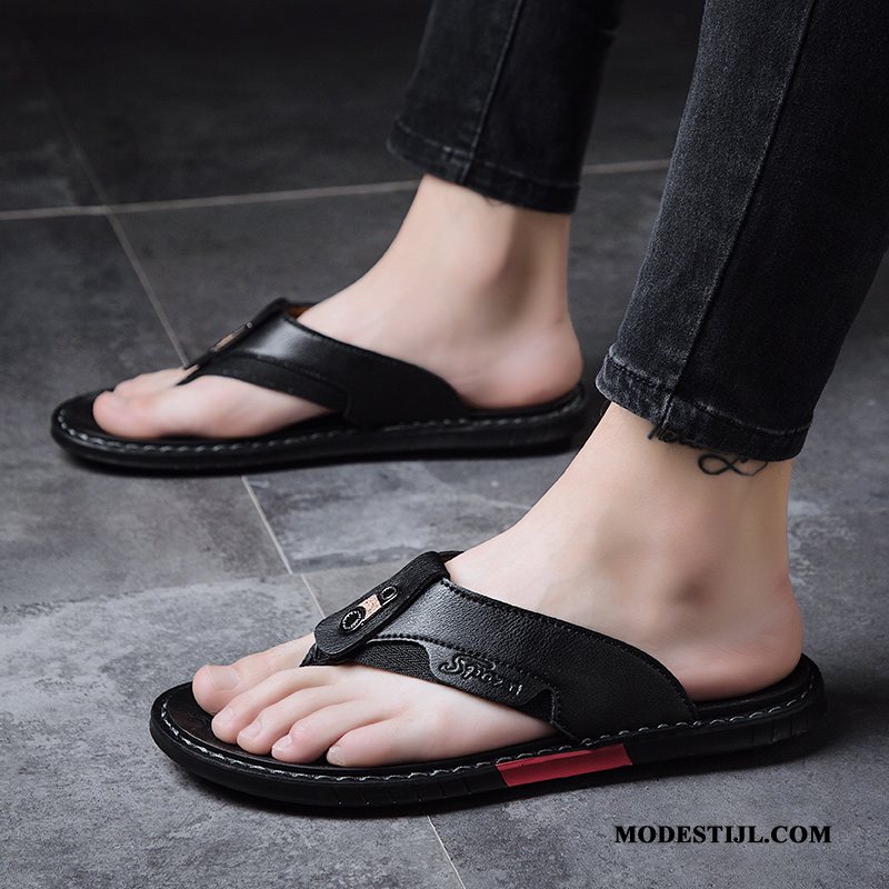 Heren Flip Flops Sale Outdoor Zomer Antislip Persoonlijk Slipper Zandkleur Wit