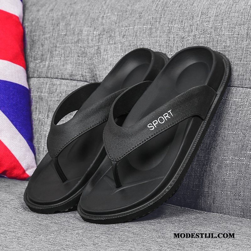 Heren Flip Flops Sale Pantoffels Alle Wedstrijden Slipper Massage Zomer Zandkleur Rood Zwart