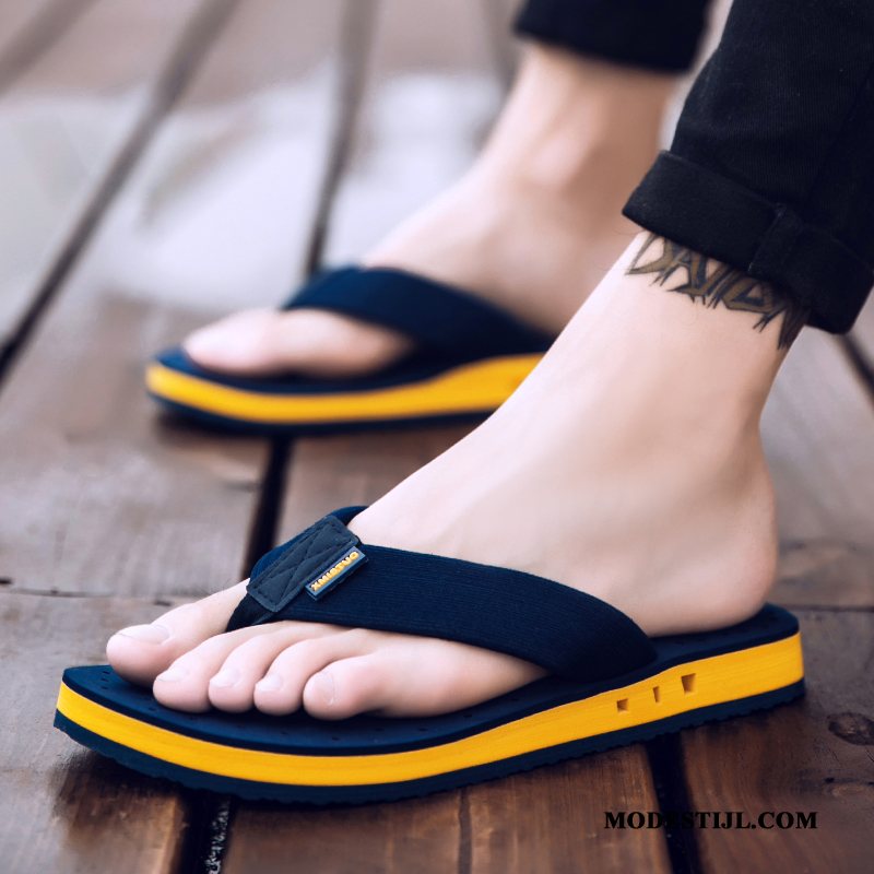 Heren Flip Flops Sale Trend Persoonlijk Schoenen Bovenkleding Mannen Zandkleur Groen