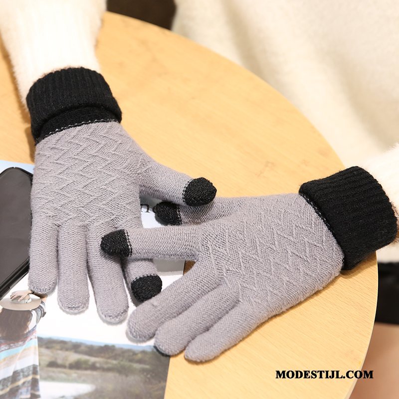 Heren Handschoenen Goedkoop Herfst Winter Blijf Warm Schattig Eenvoudig Blauw