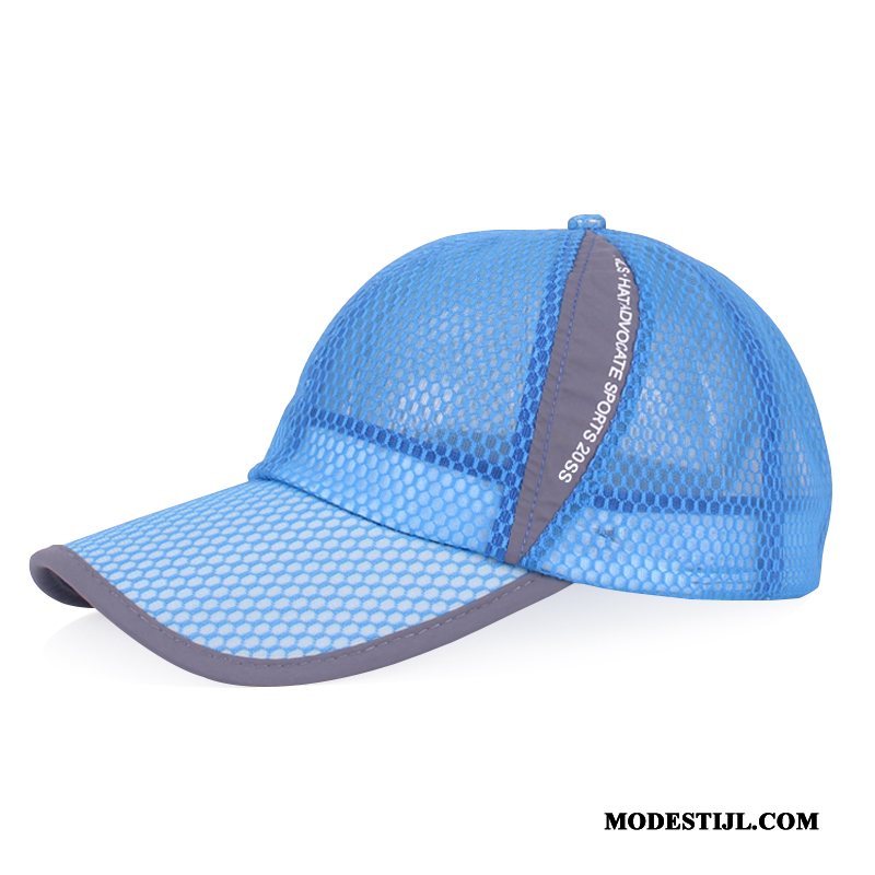 Heren Hoeden Aanbiedingen Zon Petten Trend Zonnehoeden Honkbal Hoed Blauw