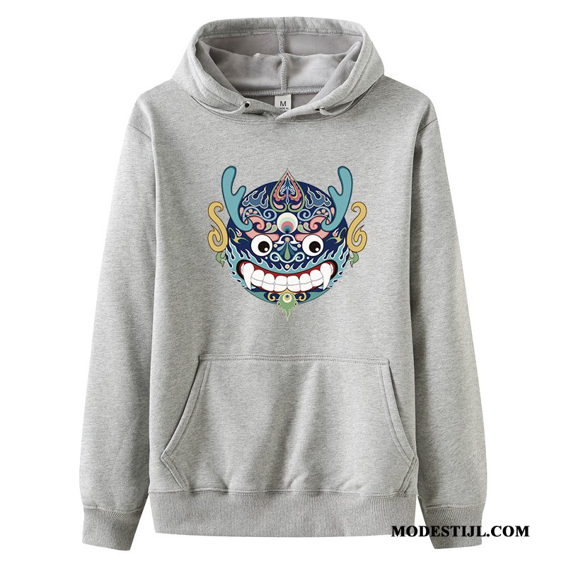 Heren Hoodies Goedkoop Herfst Pullover Jasje Lange Mouwen Grote Maten Rood