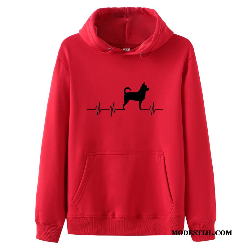 Heren Hoodies Goedkoop Trend Winter Dikke Student Herfst Zwart