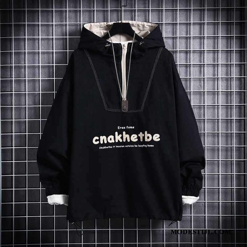 Heren Hoodies Kopen Mannen Losse Jeugd Casual Voorjaar Zwart