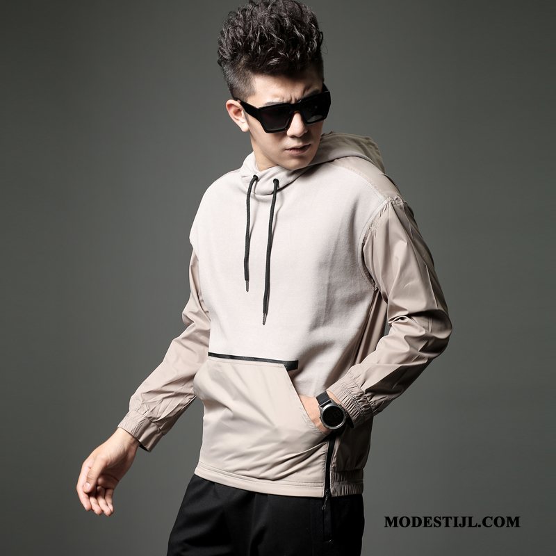 Heren Hoodies Korting Bovenkleding Casual Losse Trend Voorjaar Zwart