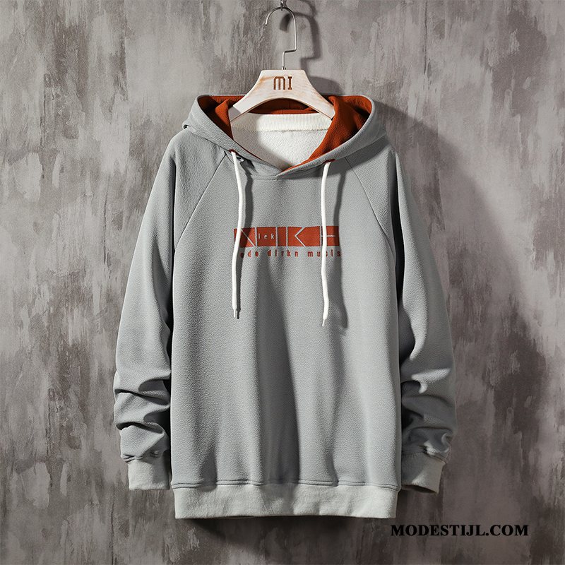 Heren Hoodies Korting Grote Maten Nieuw Casual Losse Voorjaar Wit