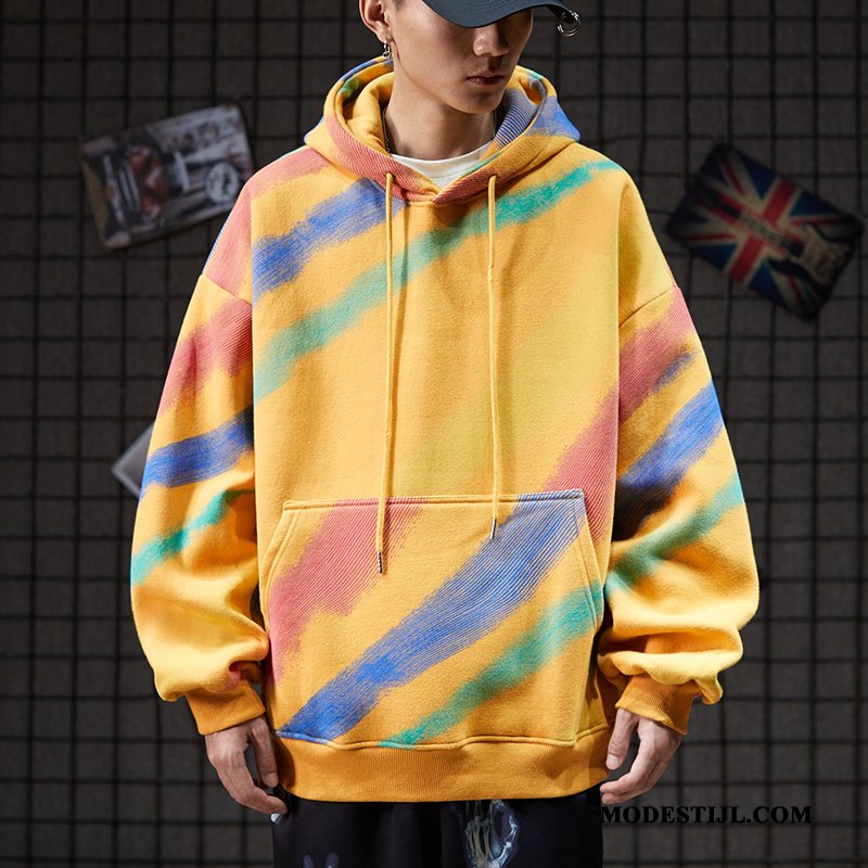 Heren Hoodies Online Jas Lovers Plus Kasjmier Hip-hop Super Kleur Blauw