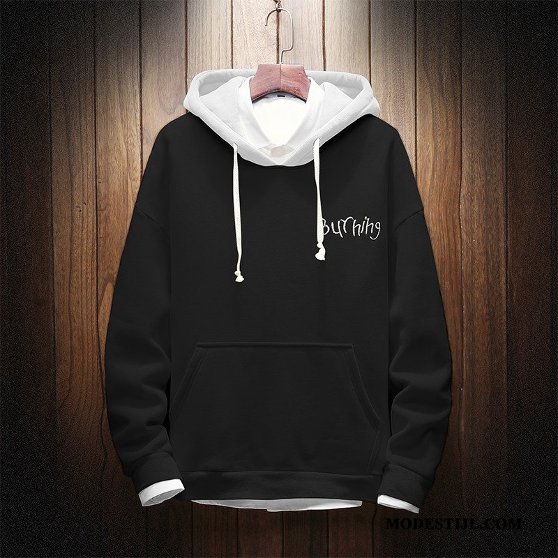 Heren Hoodies Online Student Pullover Losse Jas Trend Rood