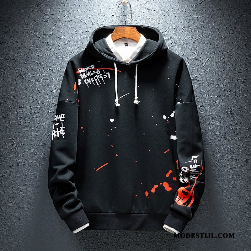 Heren Hoodies Online Trend Jas Mannen Jeugd Losse Rood