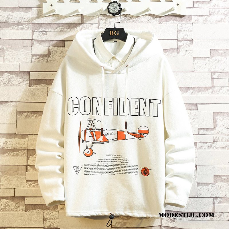 Heren Hoodies Online Trendy Merk Voorjaar Losse Herfst Jasje Grijs