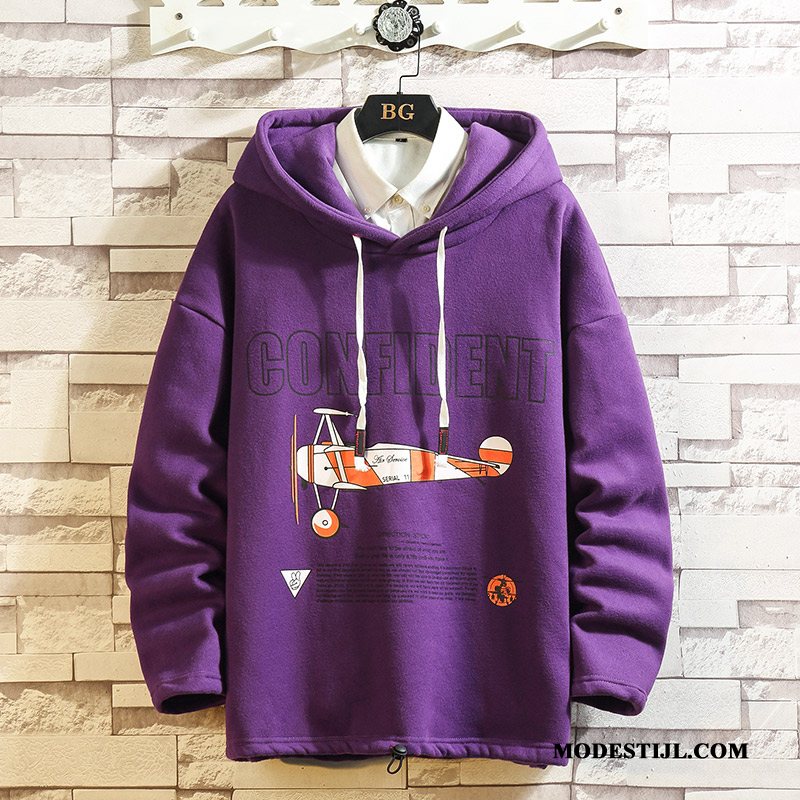 Heren Hoodies Online Trendy Merk Voorjaar Losse Herfst Jasje Grijs