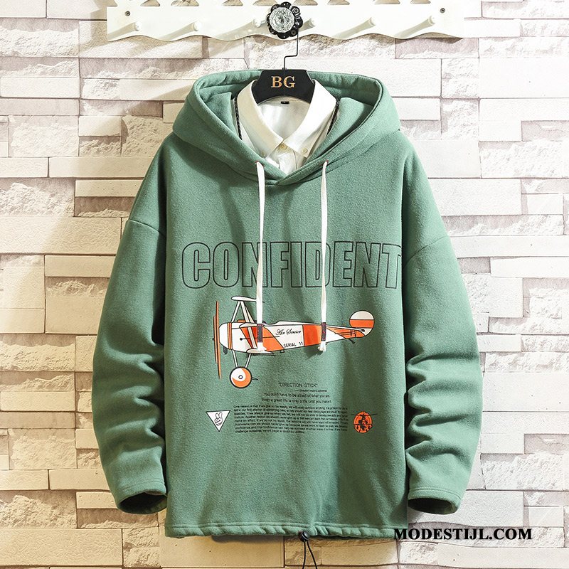 Heren Hoodies Online Trendy Merk Voorjaar Losse Herfst Jasje Grijs