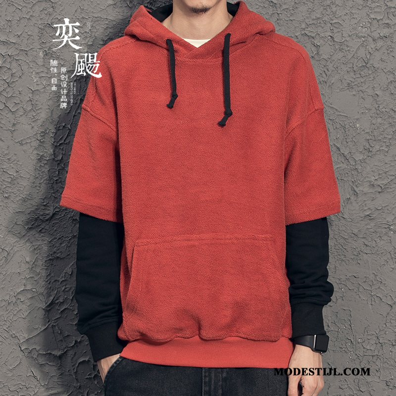 Heren Hoodies Online Voorjaar Mannen Jas Pullover 2019 Rood