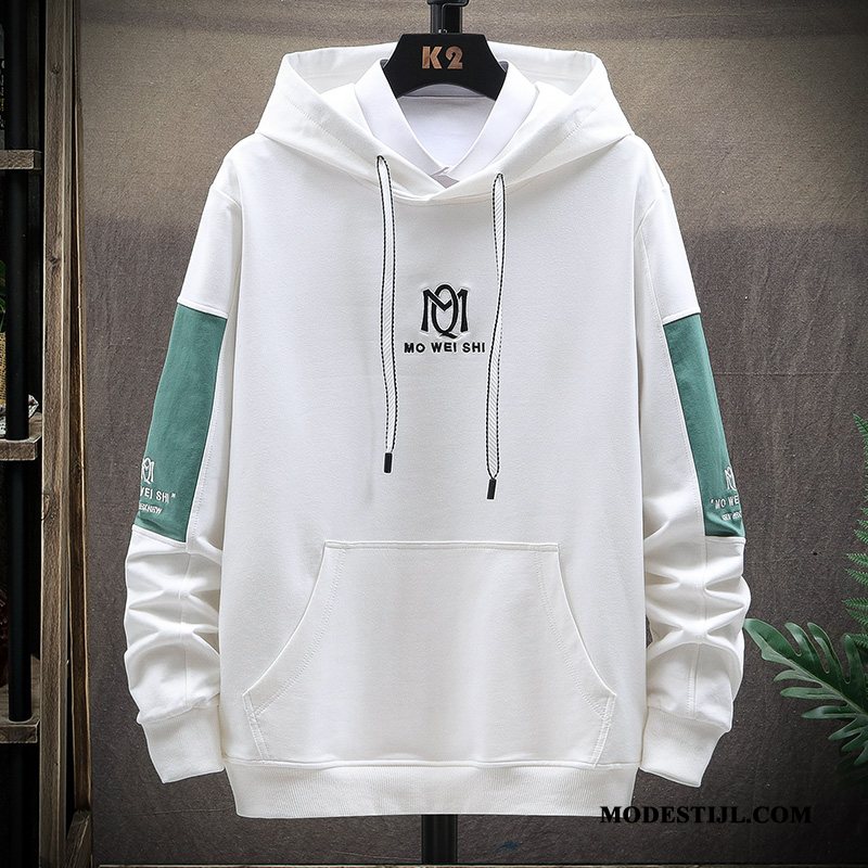 Heren Hoodies Sale Trend Mannen Herfst Losse Nieuw Wit