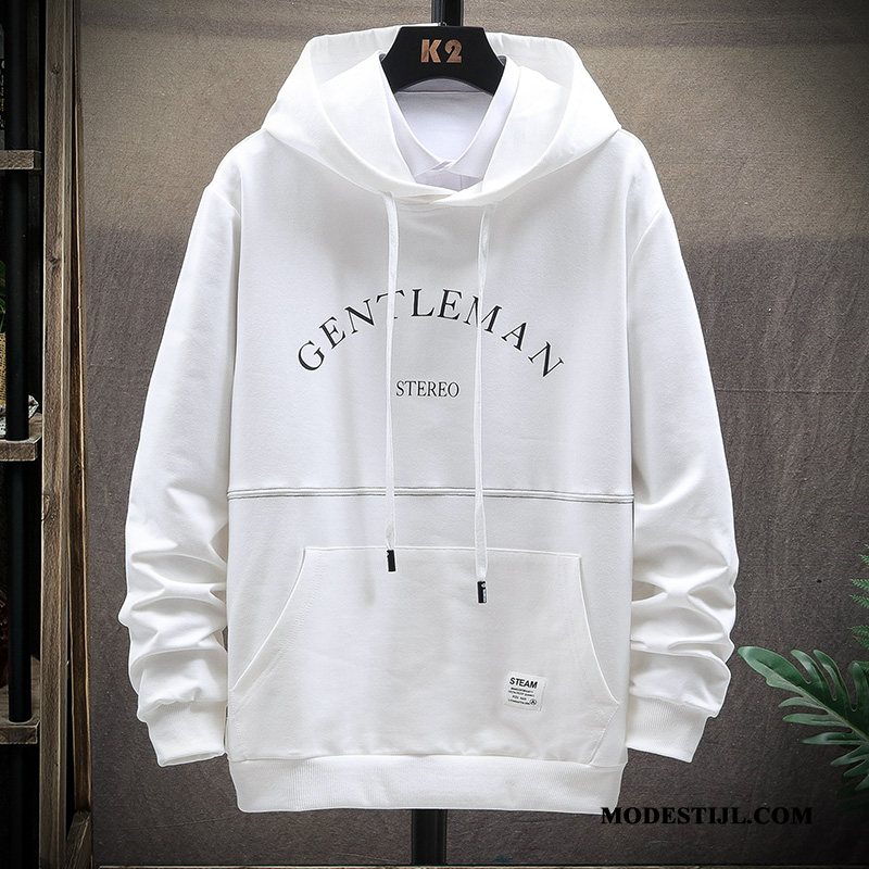 Heren Hoodies Sale Trend Mannen Herfst Losse Nieuw Wit