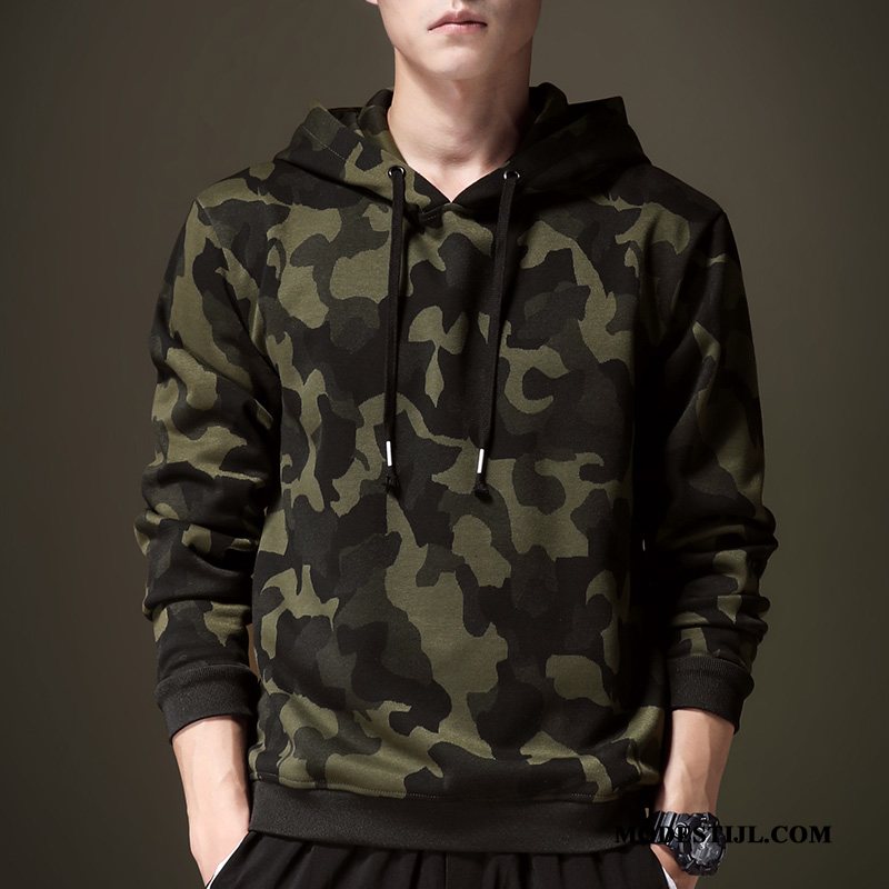 Heren Hoodies Winkel Sportkleding 2019 Nieuw Herfst Mannen Camouflage Groen