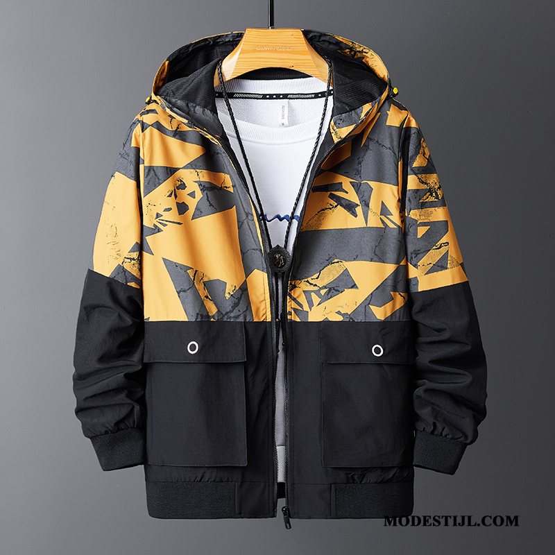 Heren Jassen Online Jack Losse Herfst Trendy Merk Cargo Camouflage Gemengde Kleuren