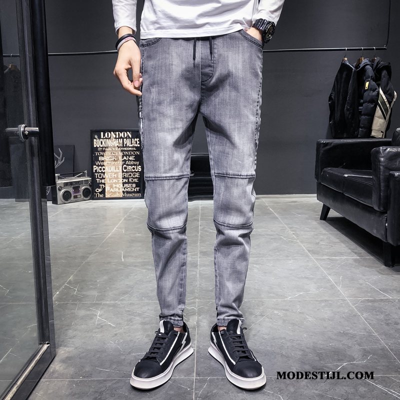 Heren Jeans Aanbiedingen Nieuw Broek Trend Dunne Slim Fit Zwart