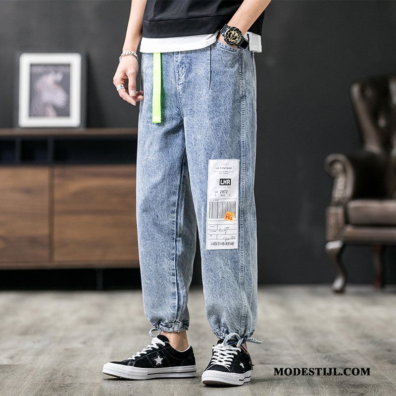 Heren Jeans Korting Trend Spijkerbroek Jeans Mannen Trendy Merk Rechtdoor Donkerblauw