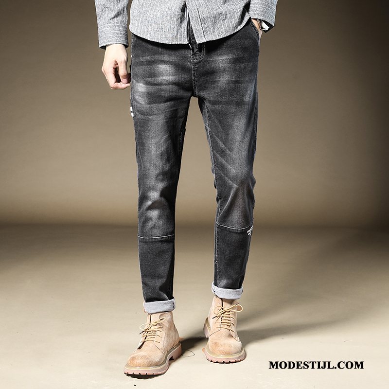 Heren Jeans Online Trend Potlood Broek Harlan Verbinding Mannen Blauw