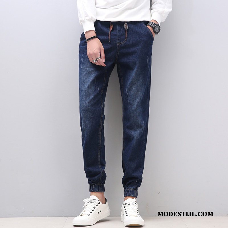 Heren Jeans Sale Losse Harlan Voorjaar Mannen Broek Blauw