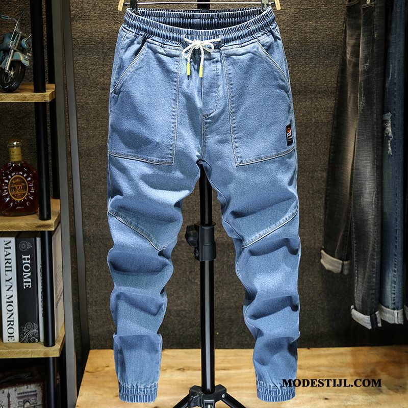 Heren Jeans Sale Voorjaar Spijkerbroek Jeans Mini Trend Losse Zwart