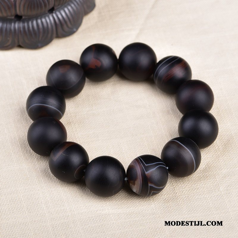 Heren Koralik Bransoletki Winkel Accessoires Armbanden Zijde Geschenk Mannen Zwart