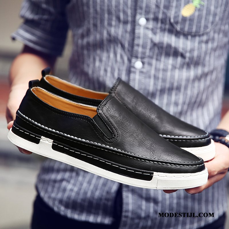 Heren Mocassins Aanbiedingen Leren Schoenen Mannen Voorjaar Trend Casual Geel