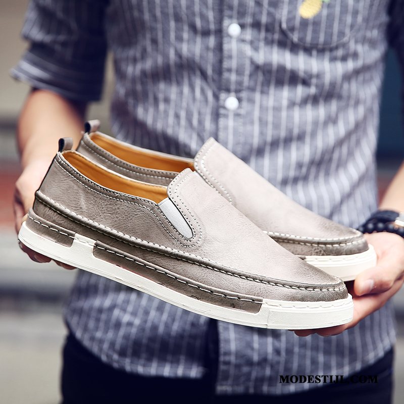 Heren Mocassins Aanbiedingen Leren Schoenen Mannen Voorjaar Trend Casual Geel