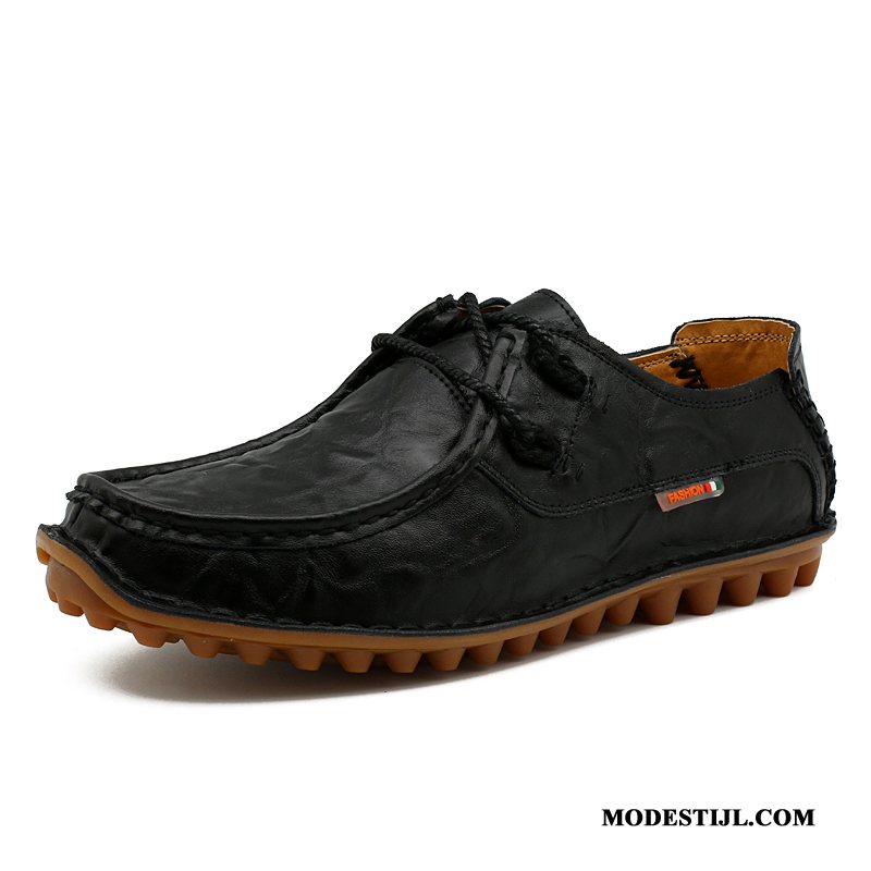 Heren Mocassins Kopen Herfst Leer Casual Kant Merken Geel Bruine