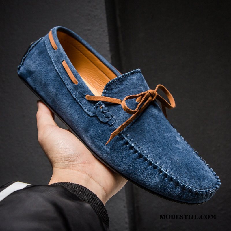 Heren Mocassins Online Trend Persoonlijk Bootschoenen Mannen Casual Rood