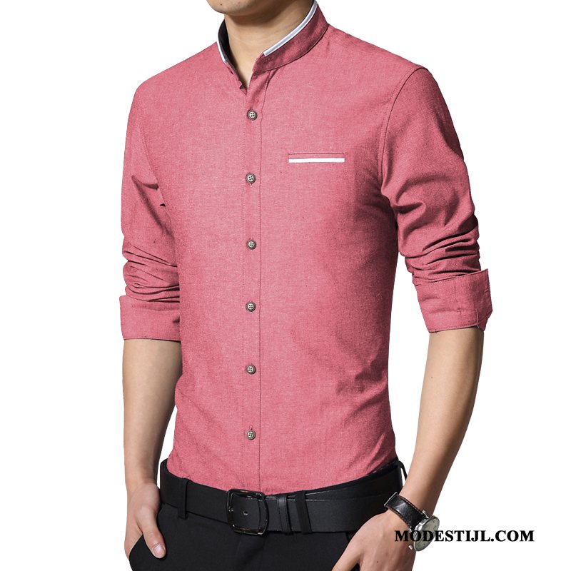 Heren Overhemden Online Jeugd Nieuw 2019 Bedrijf Warme Roze