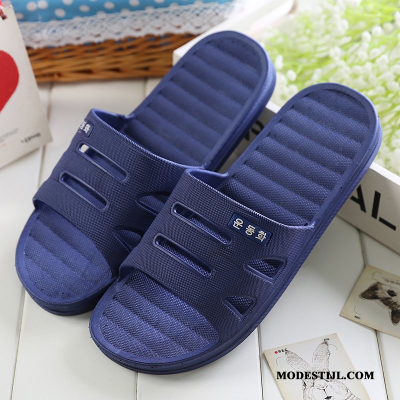 Heren Pantoffels Goedkoop Zomer Wassen Antislip Mannen Vrouwen Blauw