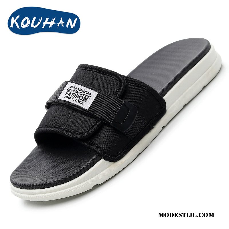 Heren Pantoffels Korting Trend Antislip Zomer Bovenkleding 2019 Zandkleur Rood