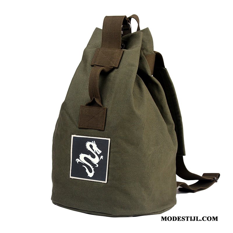 Heren Rugzak Sale Sport Canvas Reizen Vintage Tas Zwart