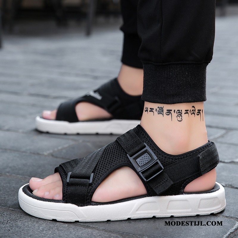 Heren Sandalen Online Mode Bovenkleding 2019 Mannen Pantoffels Zandkleur Grijs