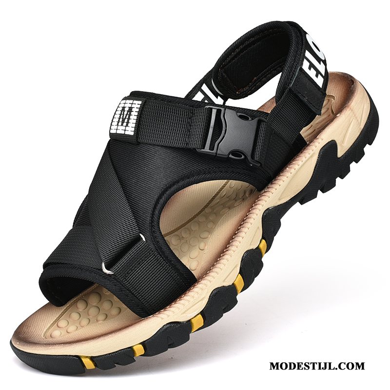 Heren Sandalen Sale Reis Zachte Zolen 2019 Trend Schoenen Kaki Zandkleur