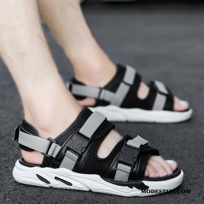 Heren Sandalen Sale Schoenen 2019 Antislip Mannen Ademende Zandkleur Groen