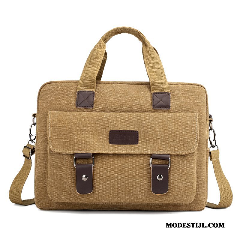 Heren Schoudertas Korting Mannen Casual Business Rugzak Messenger Tas Kaki