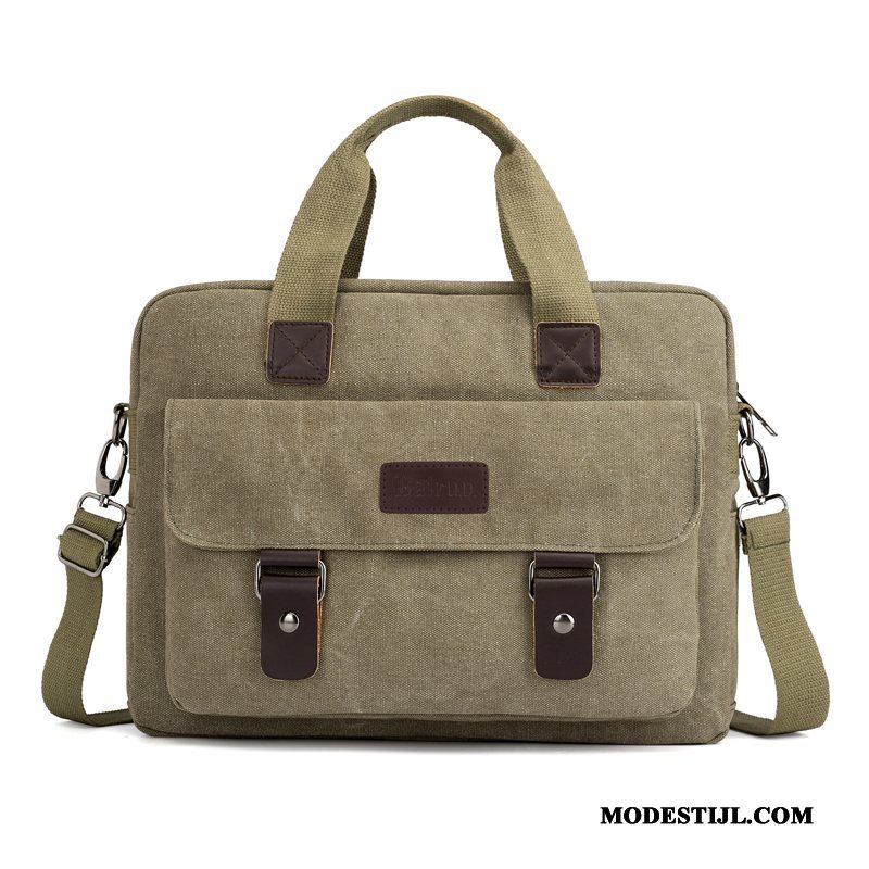 Heren Schoudertas Korting Mannen Casual Business Rugzak Messenger Tas Kaki