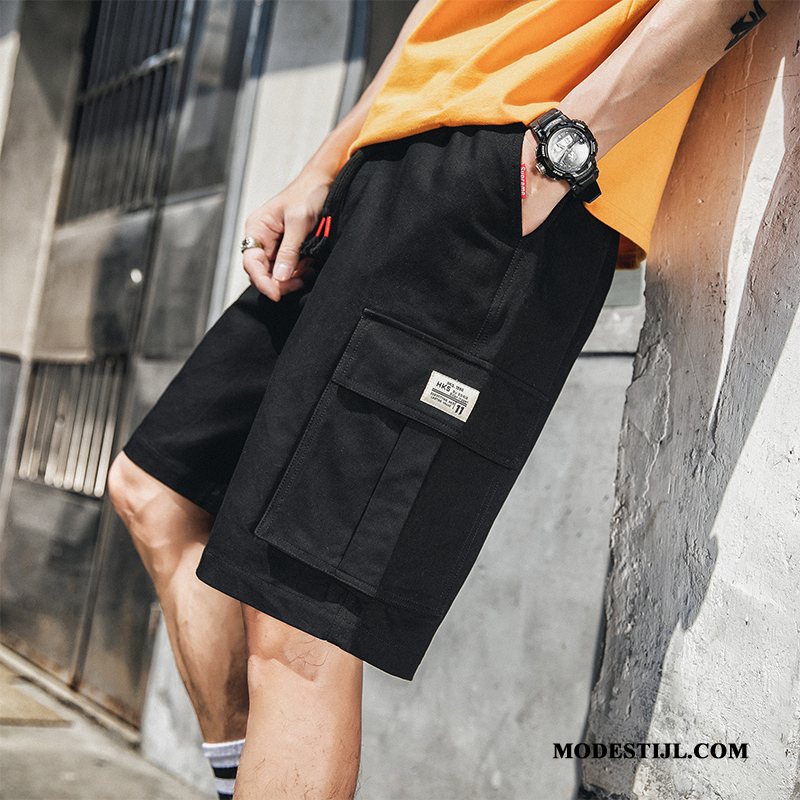 Heren Shorts Aanbiedingen Losse Casual Korte Broek Cargo Bovenkleding Legergroene