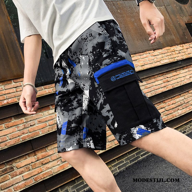 Heren Shorts Aanbiedingen Losse Casual Korte Broek Cargo Bovenkleding Legergroene