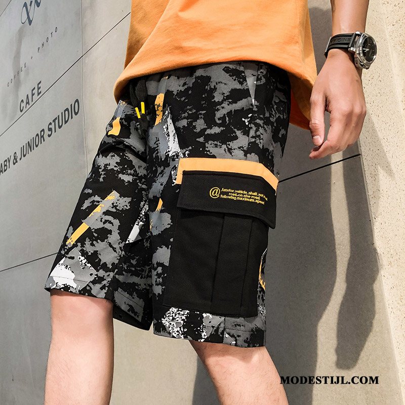 Heren Shorts Aanbiedingen Losse Casual Korte Broek Cargo Bovenkleding Legergroene